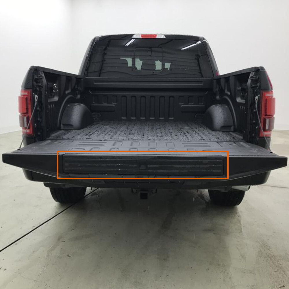 Fit For 2015-20 Ford F150 Tailgate Flexible Step Molding Cover W/ Release Button