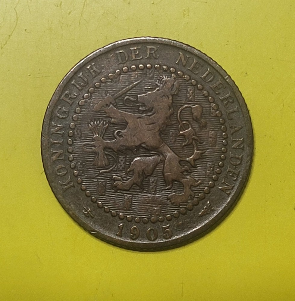 1905 Netherlands Cent Free Shipping