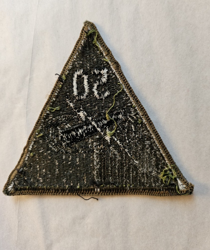 50th Armor Division US Army Arm Patch, Olive Drab Color