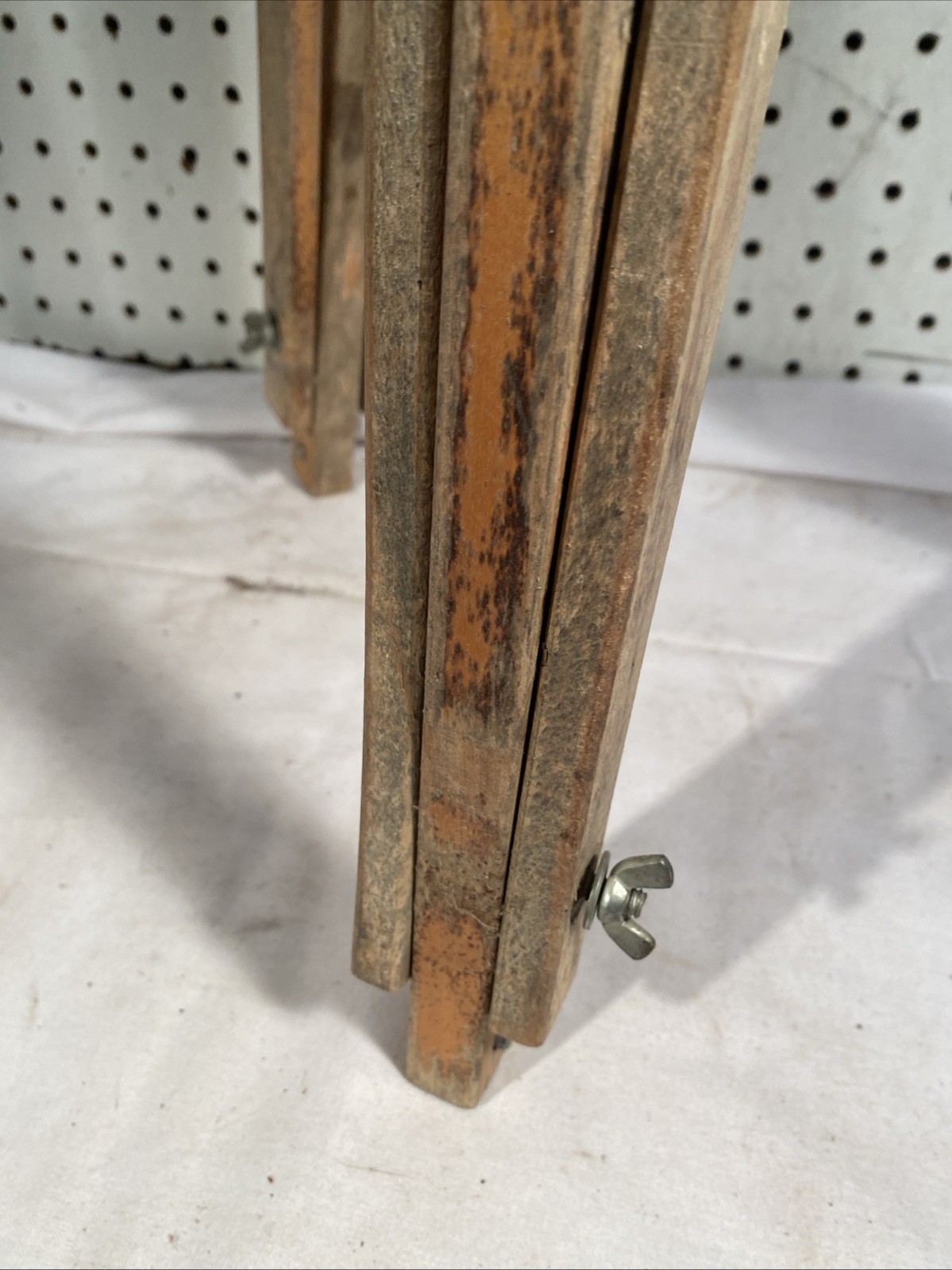 Antique Wooden Survey Tripod Floor Lamp Transit Upcycled Industrial David White