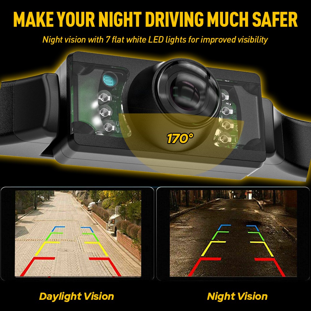 Rear View Reverse Backup Camera Parking 170??Wide Angle Night vision Universal