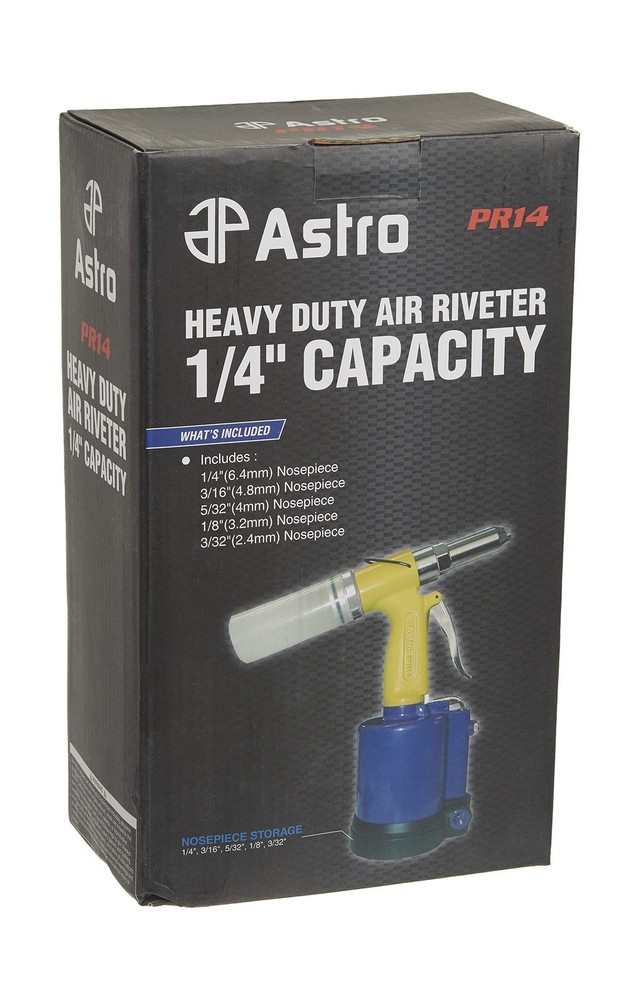 Astro Pneumatic Tool PRN1 3/8" Capacity Pneumatic Rivet Nut Setting Kit - Met...