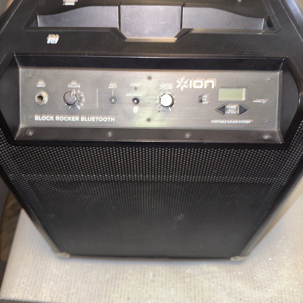 Ion Block Rocker Bluetooth Speaker Works Read Description