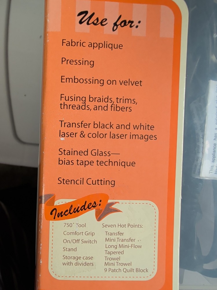 Never Used "Creative Textile Tool" in case w/tips Walnut Hollow Brand New