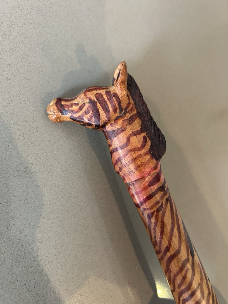 Wooden Giraffe Shaped Handle Shaker Maraca