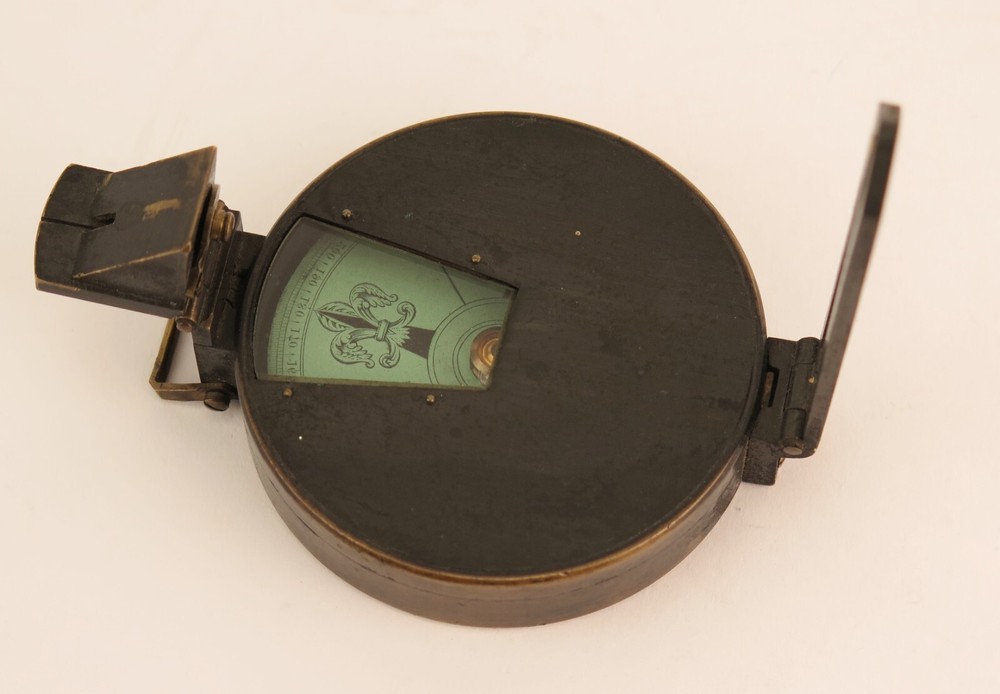 Hicks Compass military sighting and marching compass c1875