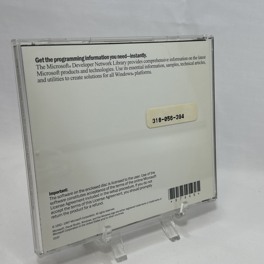 Microsoft Visual Studio 97 MSDN Library Special Edition CD - Developer Network