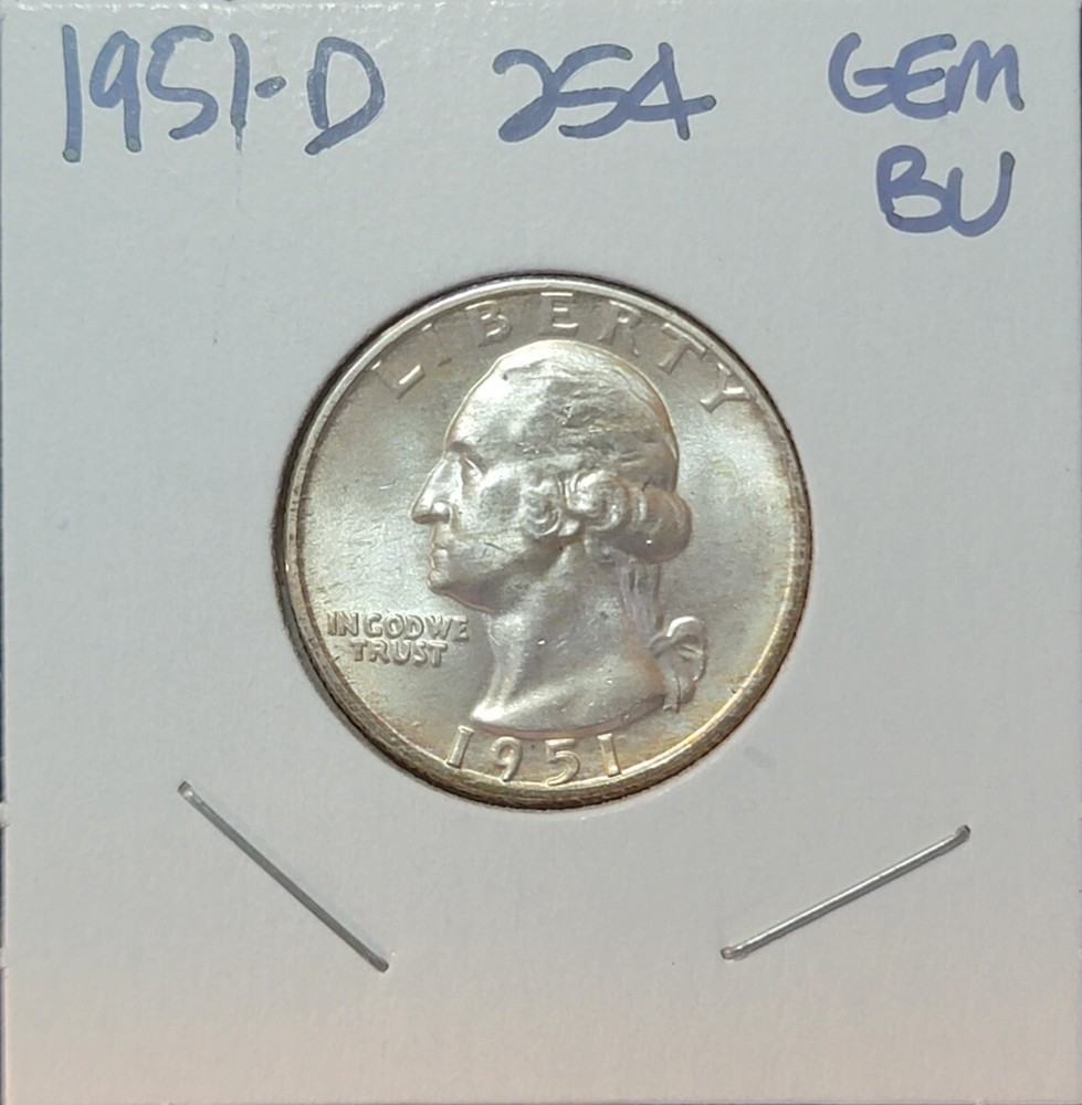 1951 D 25C Uncirculated