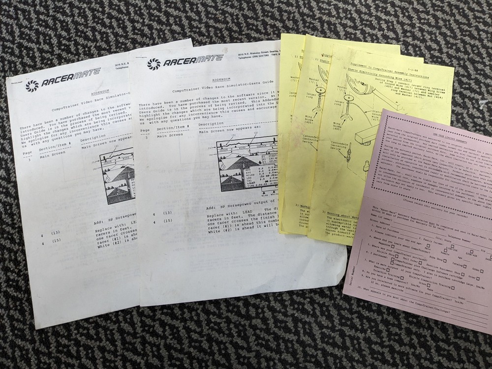 CompuTrainer RacerMate Bike Trainer with CAT 6000 Controller Commodore 64!