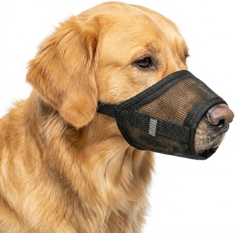 Dog Muzzle Small Dogs – Soft Air Mesh Small Dog Muzzle Breathable Muzzles to