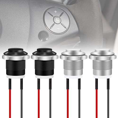 4PCS 12mm Momentary Push Button Switch IP65 Waterproof Push Button Switch with
