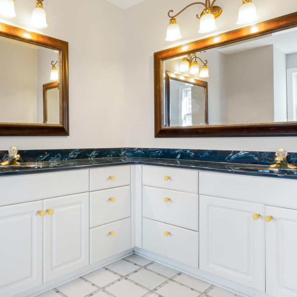 4 Pack Gold Cabinet Knobs Brushed Brass Dresser Drawer Knobs, Kitchen Knobs f...