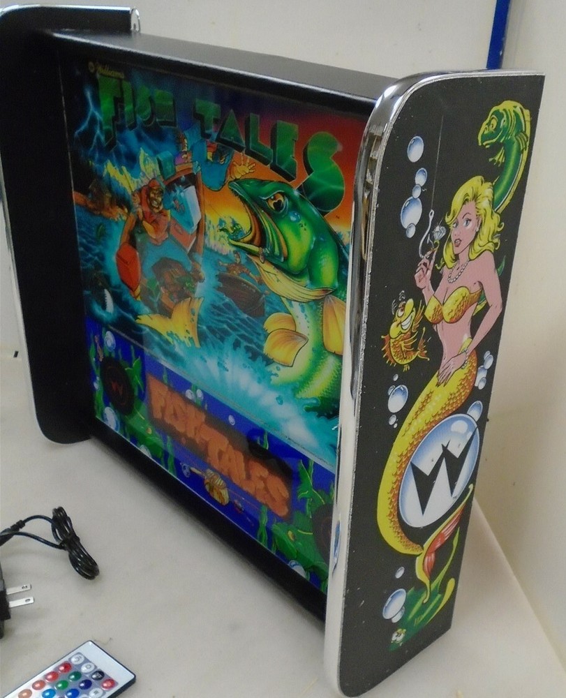 Williams Fish Tales Pinball Head LED Display light box