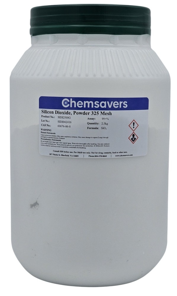 Silicon Dioxide, Powder -325 mesh, 99+%, 2500g