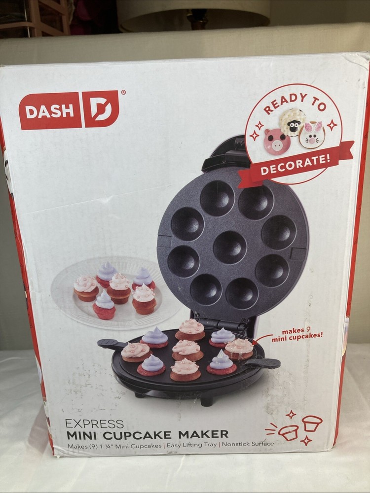Dash Mini Cup Cake Maker Purple Non-Stick