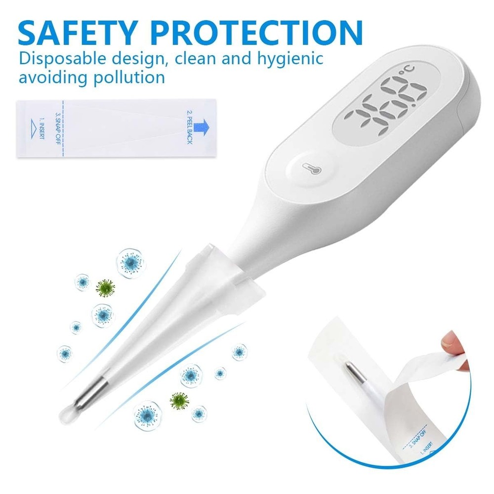 100 Count Disposable Thermometer Probe Covers - Waterproof, Hygienic Sheaths