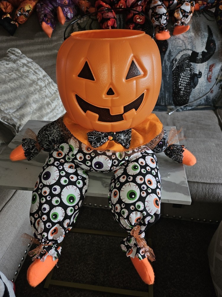 PUMPKIN MAN CANDY HOLDER HALLOWEEN