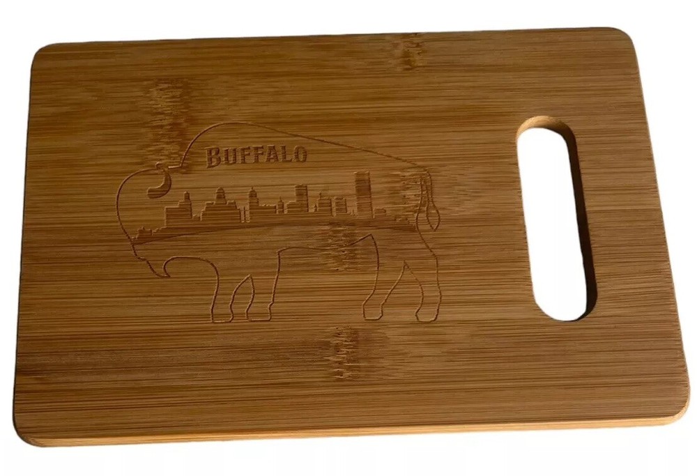 Bartender Cutting Board Engraved Buffalo 9” X 6”