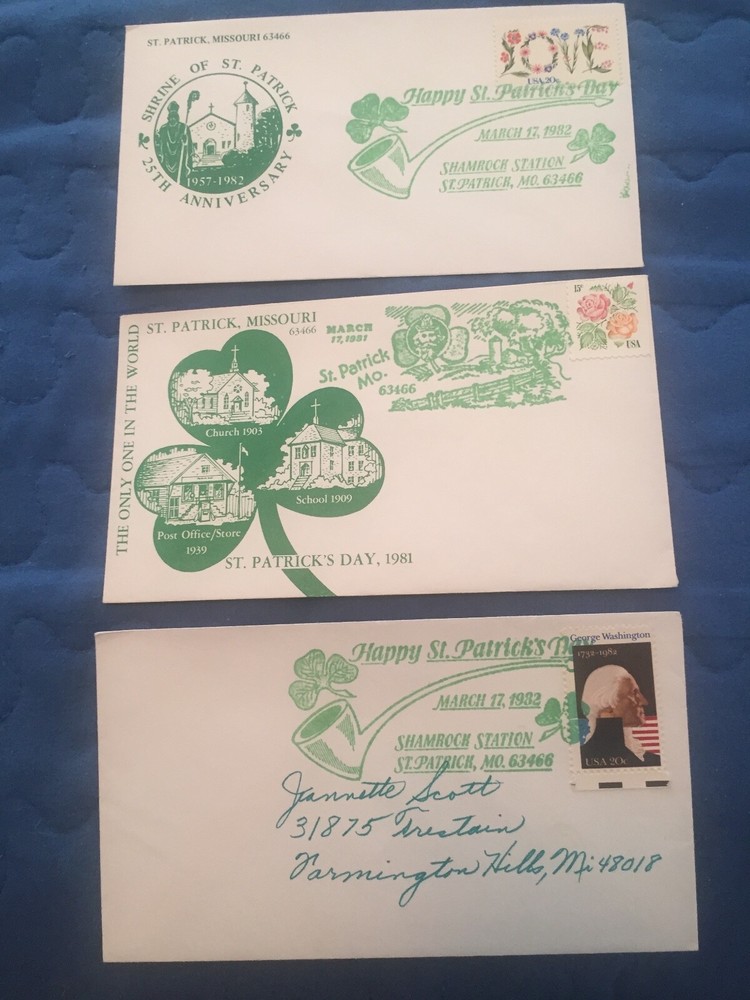3 ST PATRICK covers.  MARCH 17