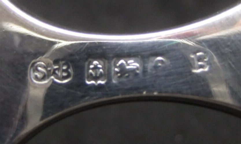 Solid Sterling Silver Synder & Beddoes Chatelaine Magnifying Glass Pendant 1905