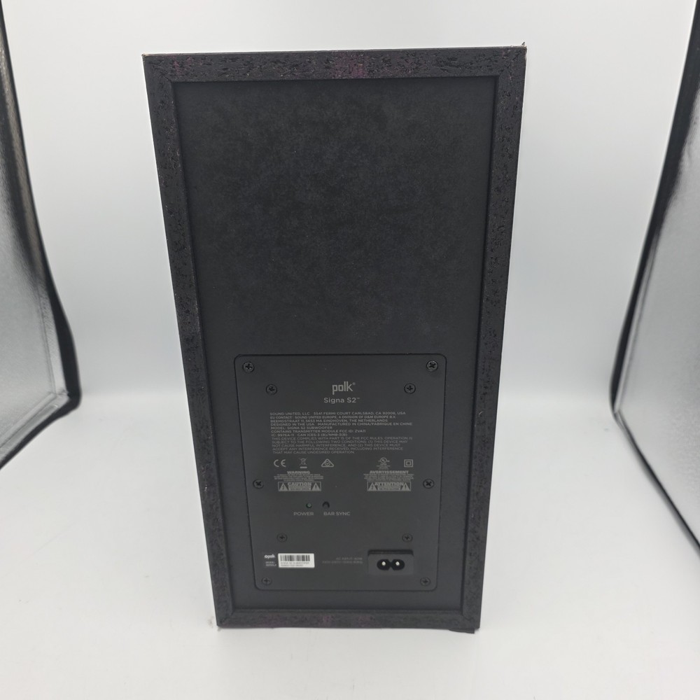 Polk Audio Signa S2 Wireless Subwoofer ONLY Tested & Working