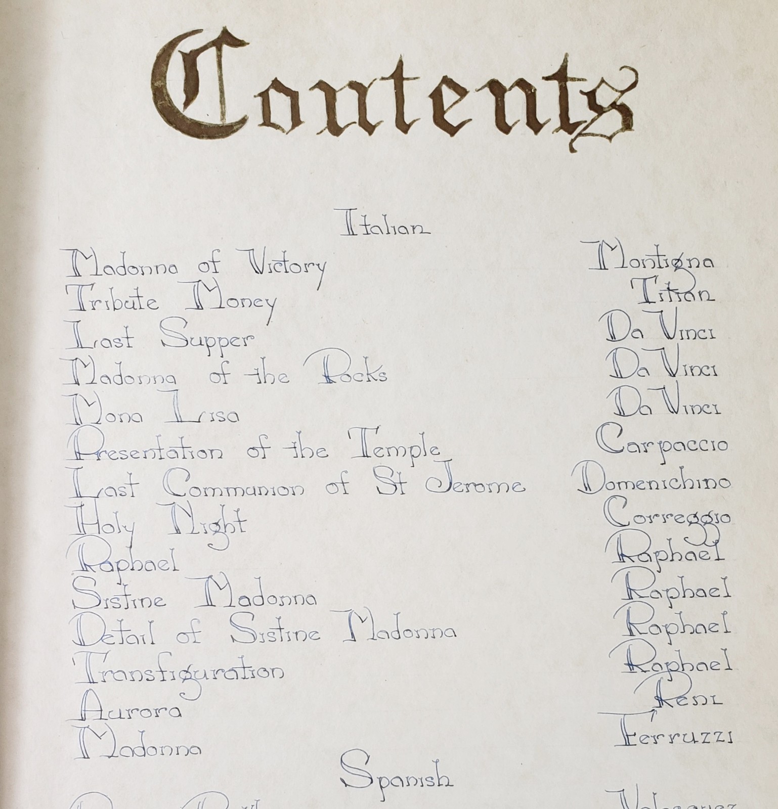 Antique Rare Manuscript Art Masters Hand Written History Commentary Illustrated
