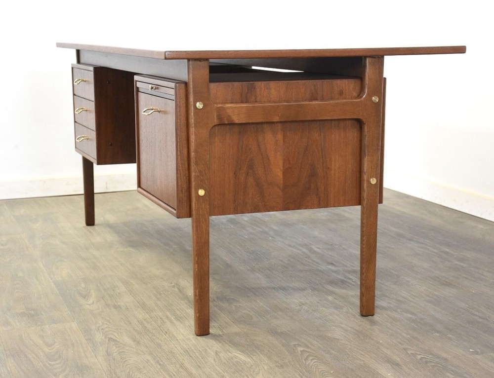 Refinished Danish Modern Teak Desk