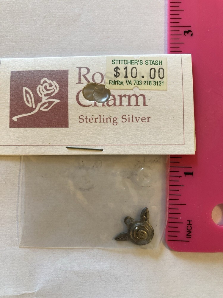 Shepherd’s Bush Rosebud Charm Sterling Silver 1/2”