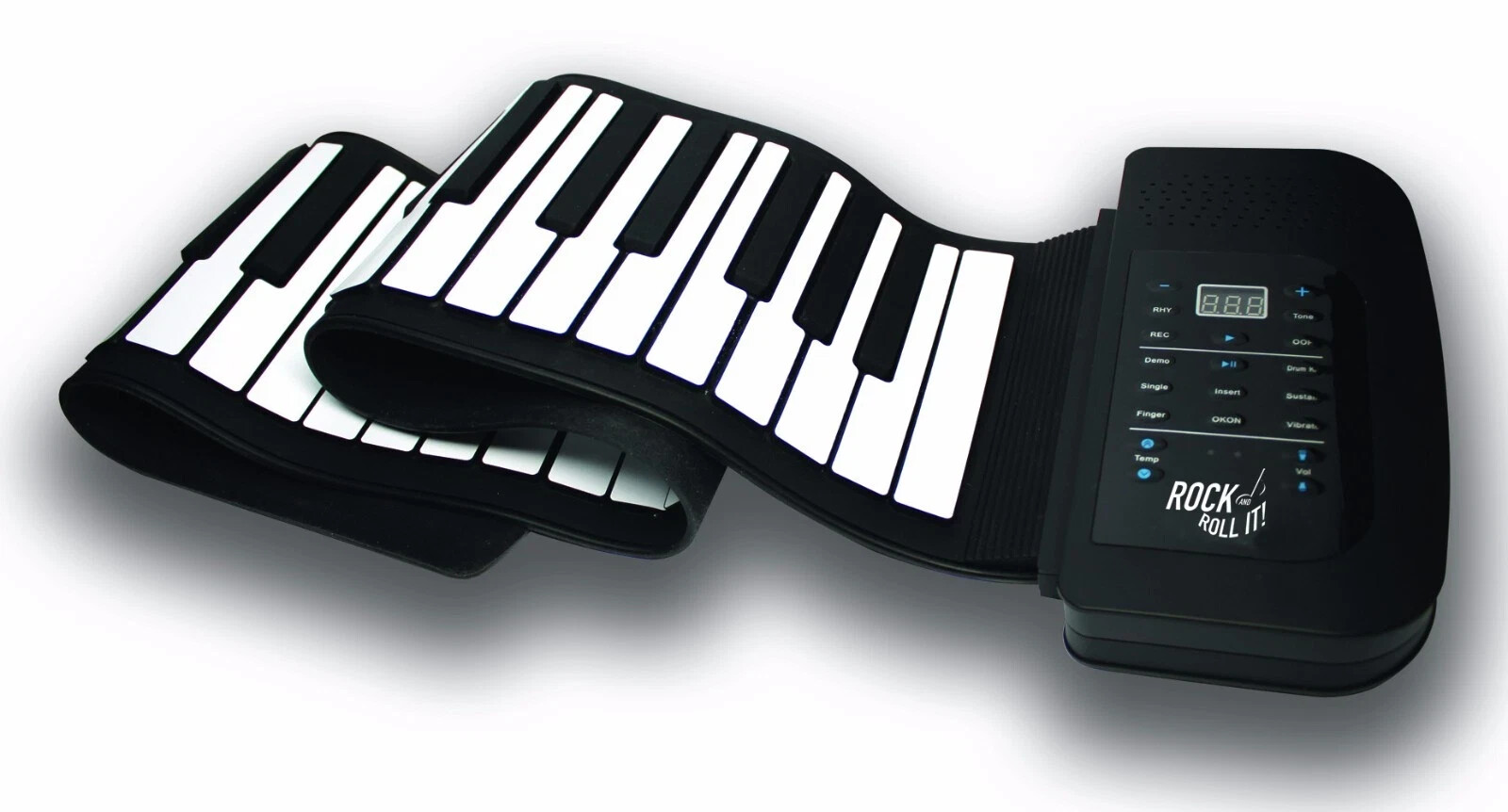 Flexible piano rolls up by Rock And Roll It MIDI Compatible 61 Keys NIB