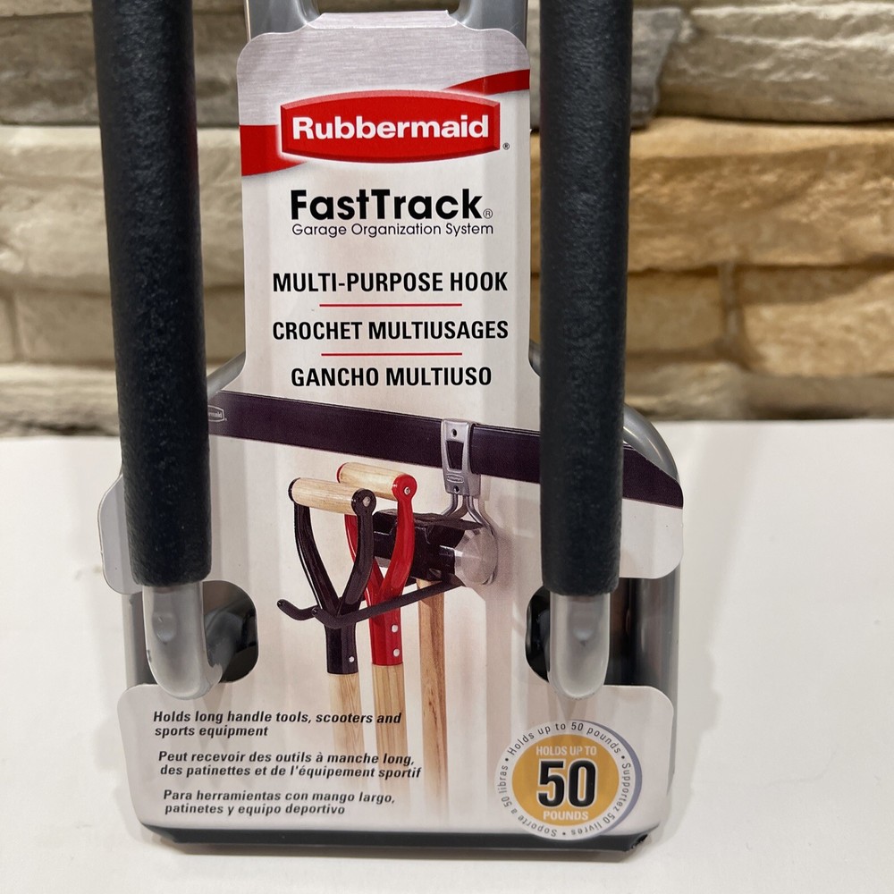 Rubbermaid FastTrack Garage Organization System Multi-Purpose Hook, Brand New