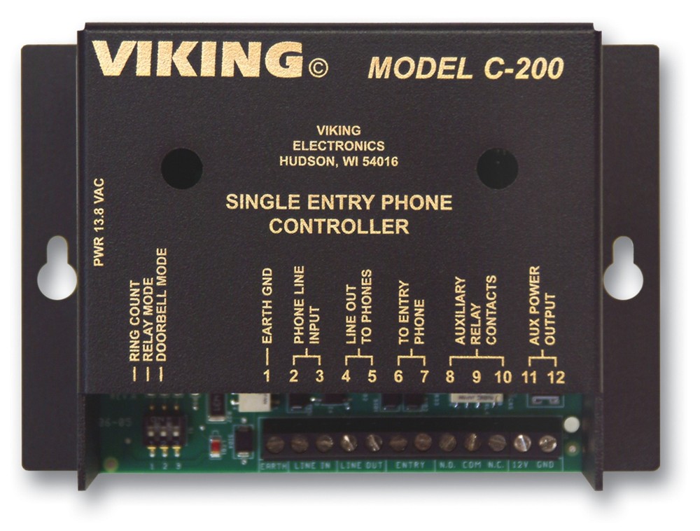 Viking Electronics - C-200 - Viking Electronics C-200 Door Entry Controller -