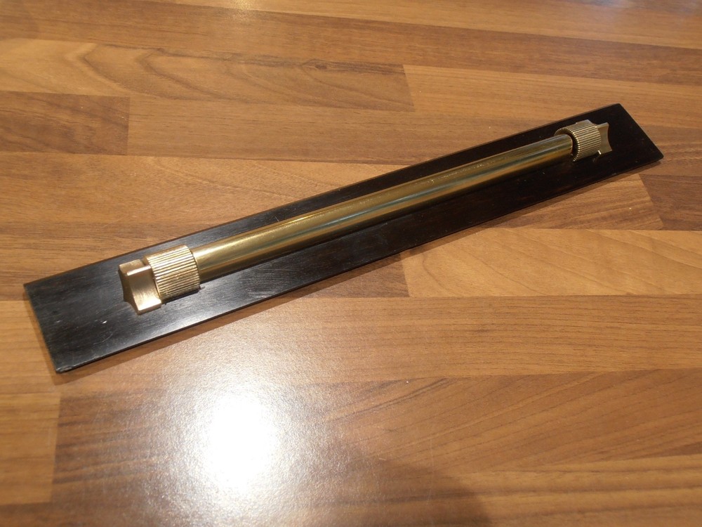 Vintage Ebonised & Brass Rolling and Parallel Rule Combo