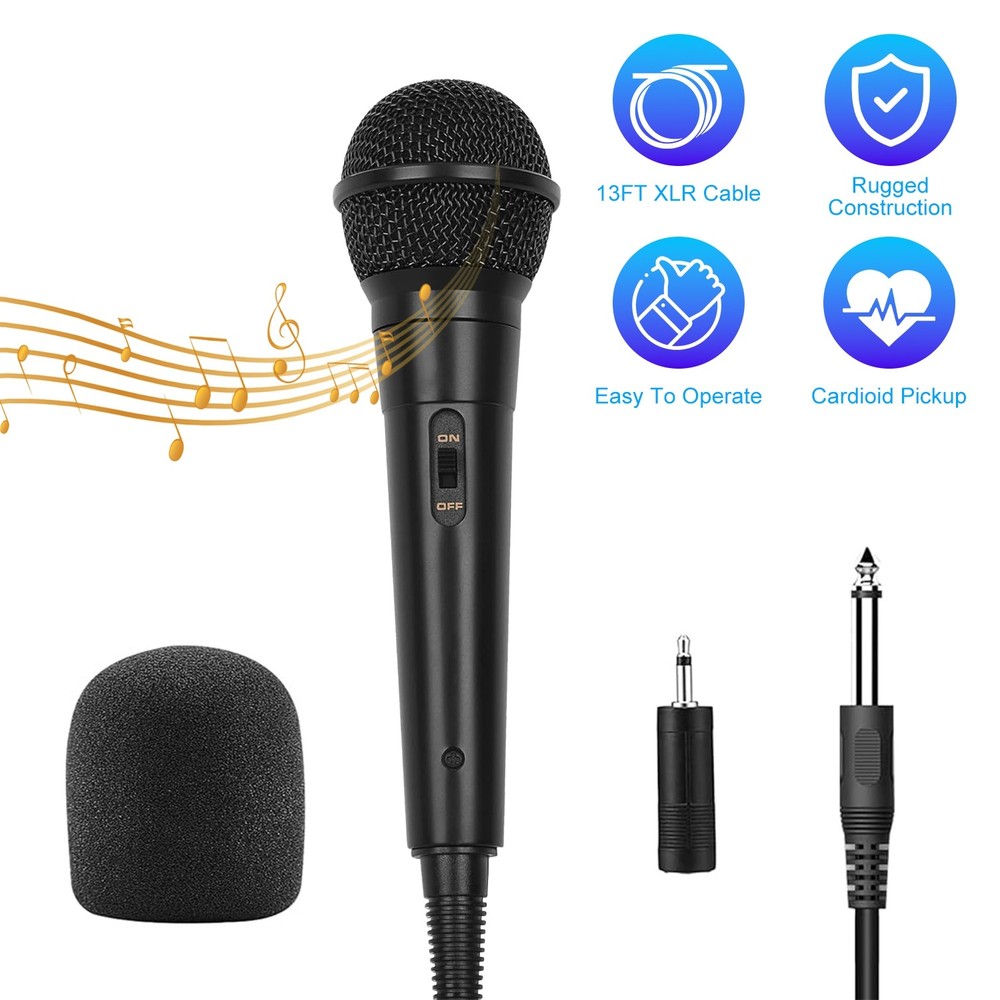 Handheld Wired Microphone Cardioid Dynamic Vocal Mic Live Performance Microphone