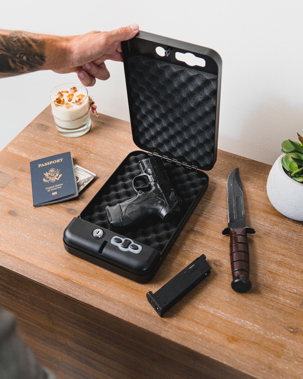 RPNB Gun Safe Security Safe with LED RFID Quick Access, Brand New