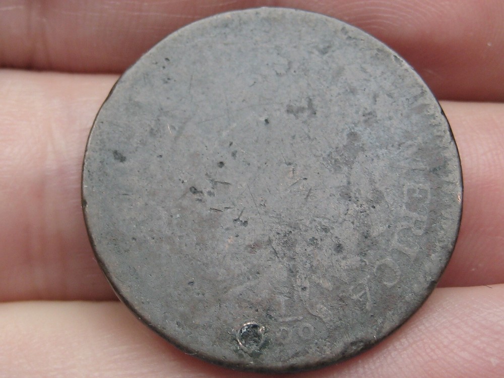 1796 Draped Bust Large Cent Penny- About Good Details