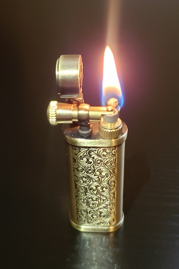 VINTAGE RETRO STYLE ROLLER LIGHTER Trench Retro Fuel Saving Lighter O Ring USA