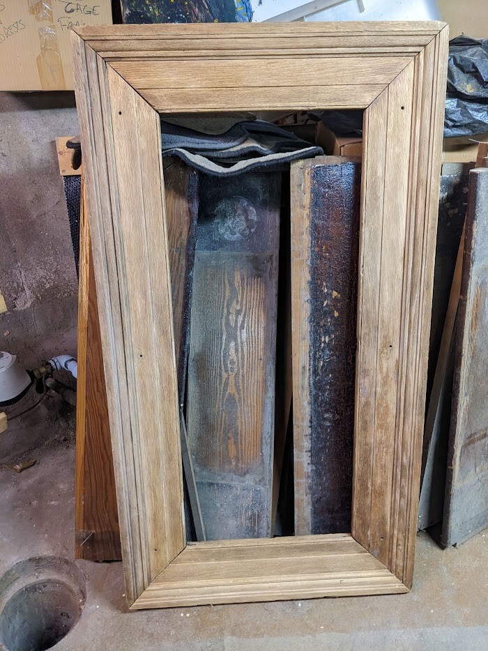 Antique Oak Wall Frame