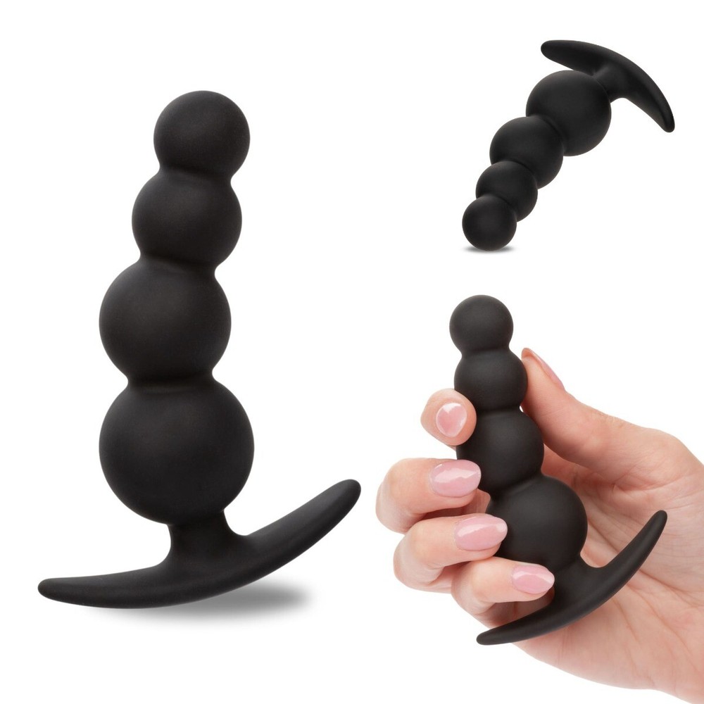 Slim Wearable Boundless Beaded Anal Butt Plug Beads Prostate Massager Probe