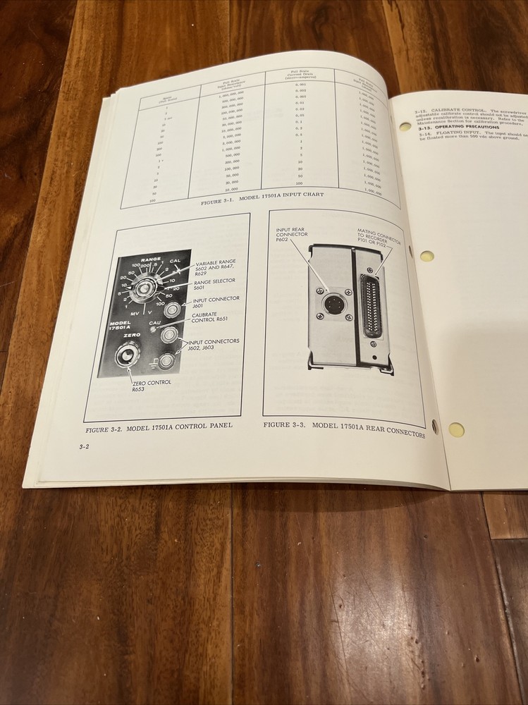 HP 17501A ~ 1 MV Multiple-Span Input Module ~ Operating & Service Manual