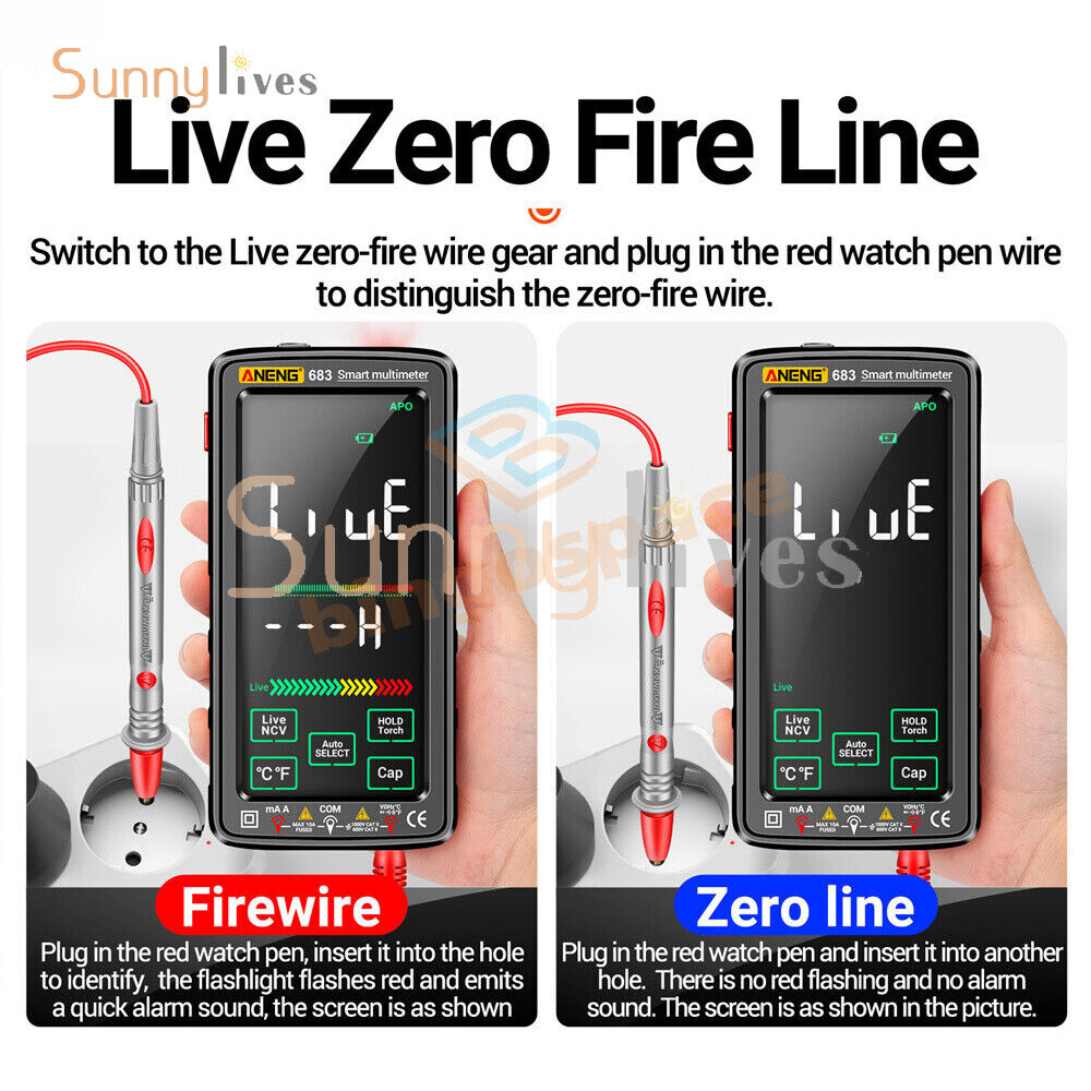 ANENG 683 682 681 Smart Digital Multimeter AC/DC Capacitance Meter Diode Tester