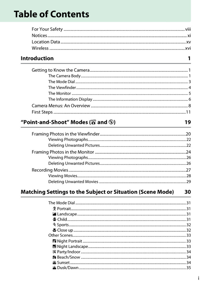 Nikon D5300 — User Reference Manual Guide — 1/2 Size, 5.5" x 8.5" Small Compact