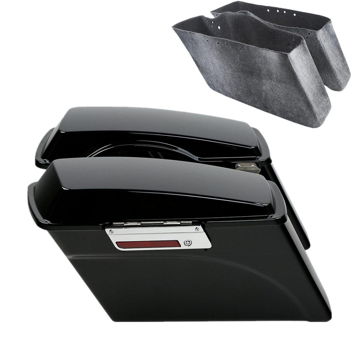 Hard Saddlebags & Conversion Brackets For Harley Dyna FXDF FXDB FXDC FXDL 08-17