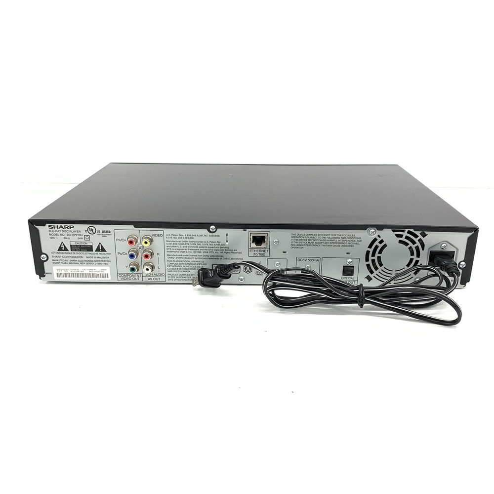 Sharp BD-HP210U Blu-ray Player No Remote Works