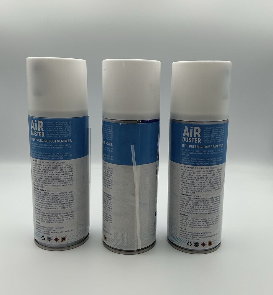 Air Duster - Compressed Air Can 3 Pack