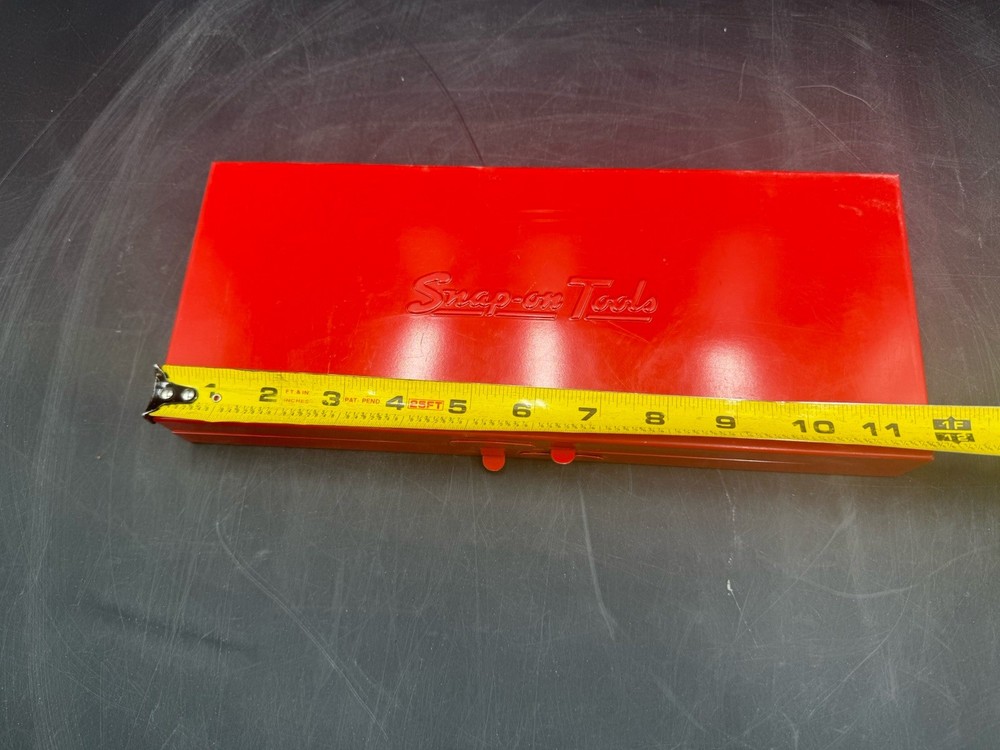 Vintage Snap-On Empty Metal Tool Box Storage Case