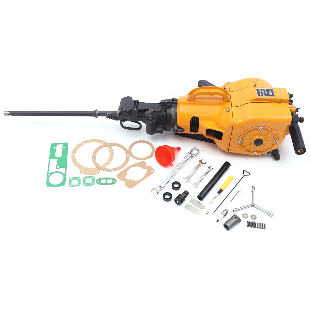 Gas Rock Breaker Hammer Gasoline Rock Drill Handheld Tool