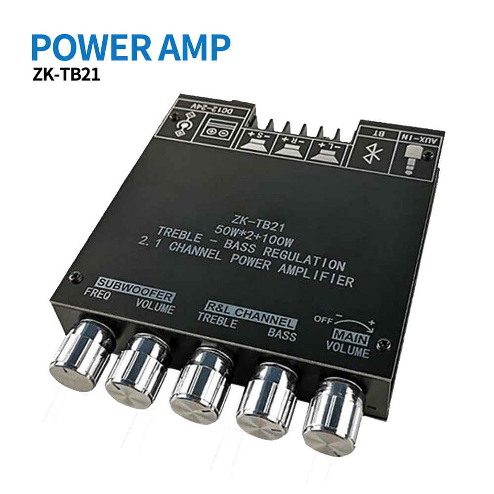 ZK-TB21 Digital Power Amplifier Module 2.1channel Bluetooth 50W*2+100W