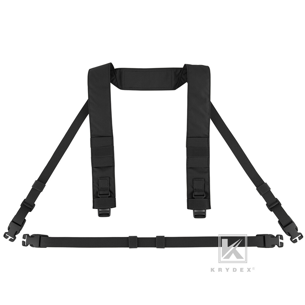 KRYDEX Micro Fight Fat Strap and Back Strap Shoulder Strap for Chest Rig Placard