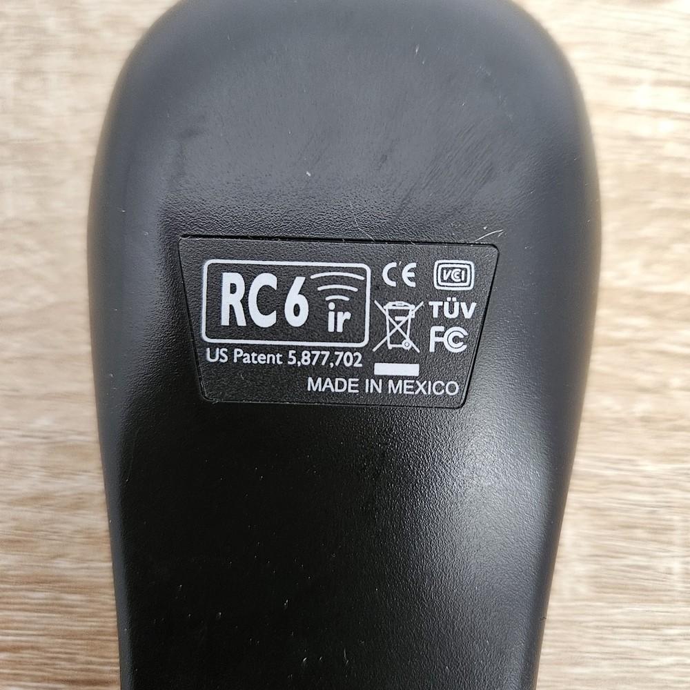 Microsoft Gateway RC6 ir Windows Media Center Remote Control Silver Gray Grey