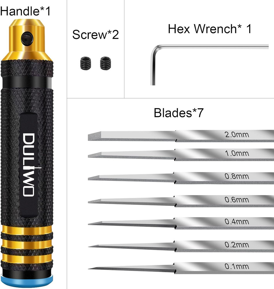 Prime Model Scriber Gundam Resin Carved Scribe Line Hobby Cutting Tool Chisel, M